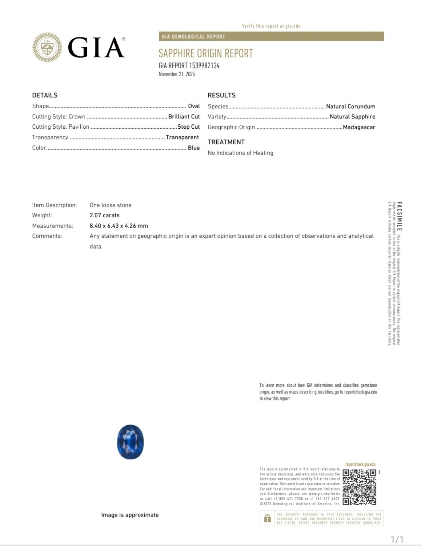 GIA 證書預覽 1