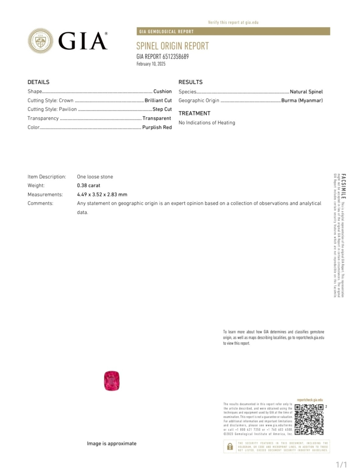 GIA 證書預覽 1